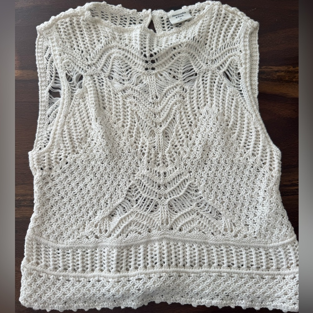 Abercrombie & Fitch Ivory Knit Top NWOT